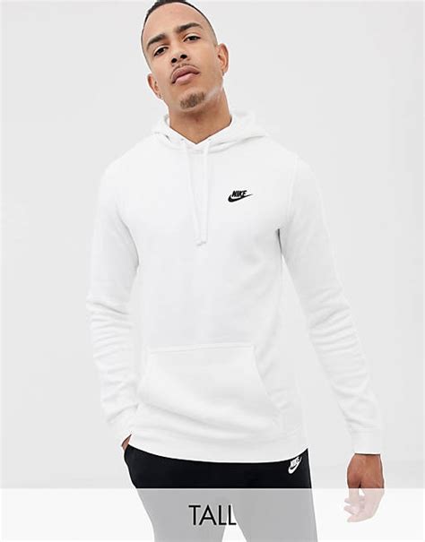 nike club weißer kapuzenpullover mit swoosh logo|Nike Club Pullover Hoodie .